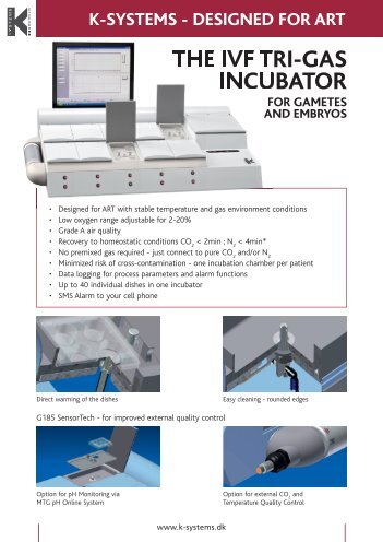 THE IVF TRI-GAS INCUBATOR - K-Systems