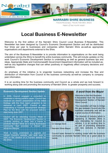 Business E-News Design.pub - Narrabri Shire Council