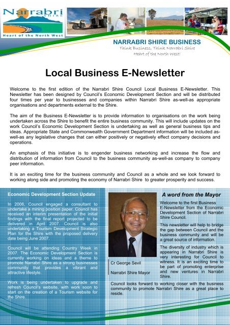 Business E-News Design.pub - Narrabri Shire Council