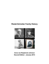 Riedel-Schreiter Family History (PDF file) - News From Nan