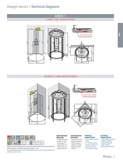 ARES 1 Cabina multifunzione con sauna di vapore ... - Bad.no