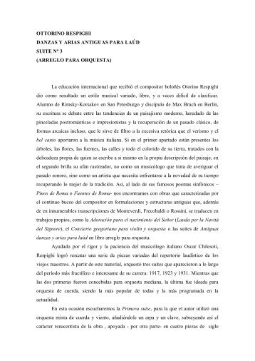 Notas al programa (PDF) - Orquesta y Coro de la Comunidad de ...