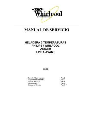 heladera 3 temperaturas philips / wirlpool arb389 ... - FULL-timers