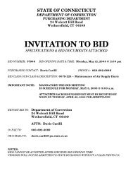 invitation to bid - Connecticut Department of Administration Services