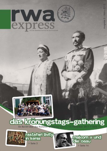 RWA-Express März 2012 - RastafarI Works Association