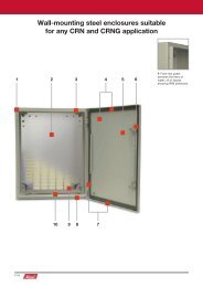 Wall-mounting steel enclosures suitable for any CRN and CRNG ...