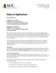 Notice of Application - Auc
