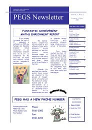 PEGS Newsletter Vol. 1 Issue 3 (12 July 2005) - PEGSnet