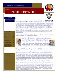 THE DISTRICT - Intranet - East Central Public Health District