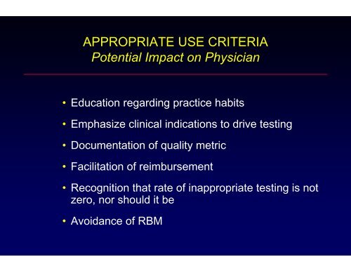 QUALITY AND APPROPRIATENESS IN CARDIAC IMAGING