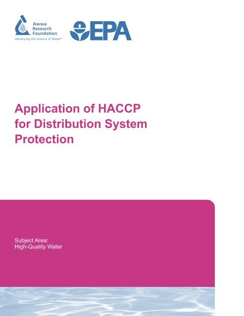 Application of HACCP for Distribution System Protection - Water ...