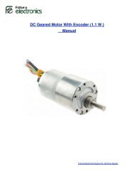 DC Geared Motor With Encoder (1.1 W ) Manual - Arduino Egypt