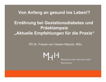 ErnÃ¤hrung bei Gestationsdiabetes und PrÃ¤eklampsie - DGE-Sektion ...