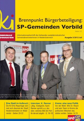 SP-Gemeinden Vorbild - SPÃ Gemeindevertreterverband NÃ