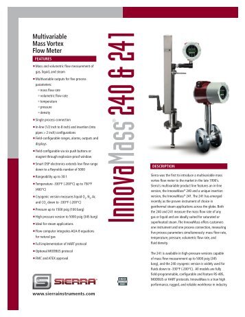 Technical Datasheet - Sierra Instruments