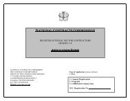 Works 1-4 Application Form - National Contracts Commission