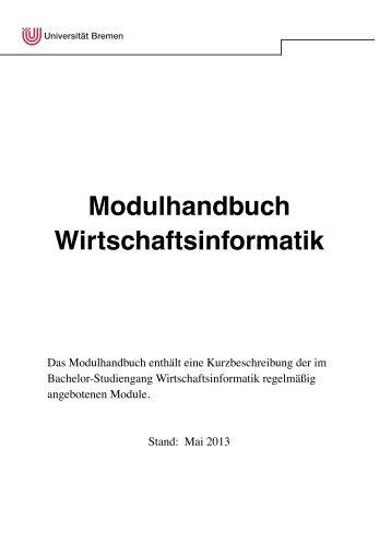 Modulhandbuch_Winf_WS 13_14.pdf - UniversitÃƒÂ¤t Bremen