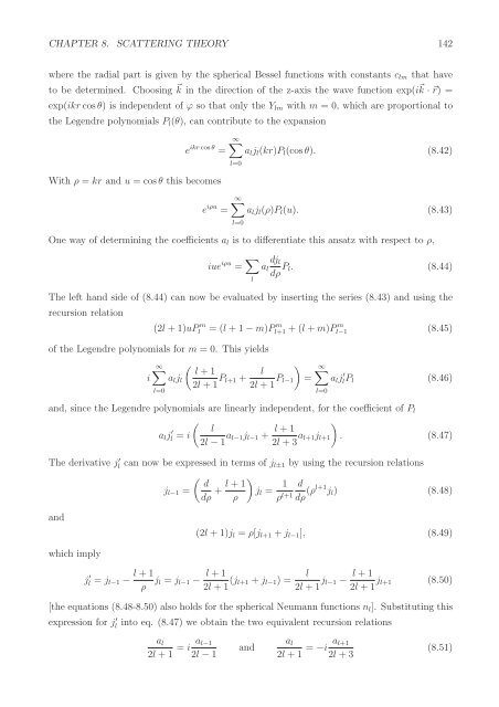 Chapter 8 Scattering Theory - Particle Physics Group