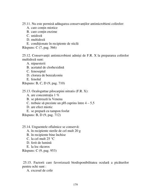 facultatea de farmacie 2009