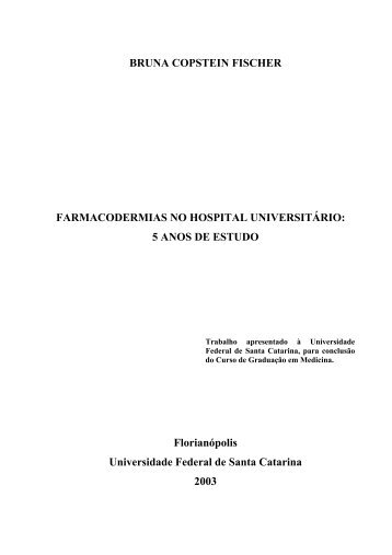 bruna copstein fischer farmacodermias no hospital ... - UFSC