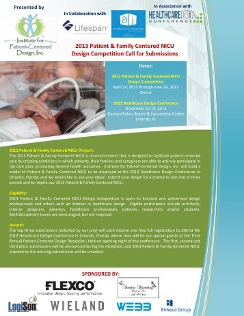 2013 Patient & Family Centered NICU Call for Submissions