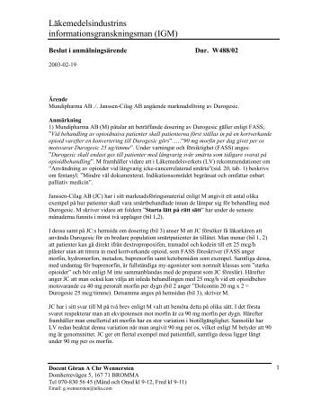 LÃ¤kemedelsindustrins informationsgranskningsman (IGM) - LIF