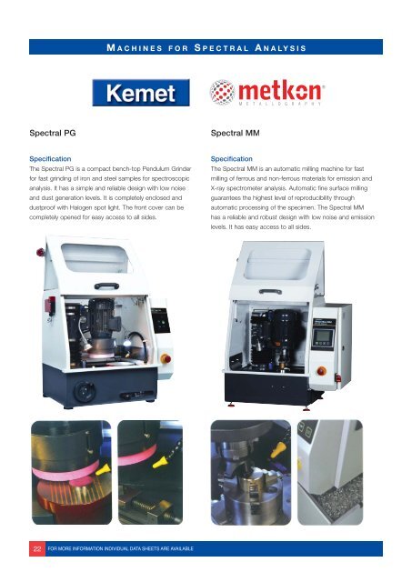 Machines for spectral analysis