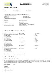 BA series MSDS - Inkcups Now