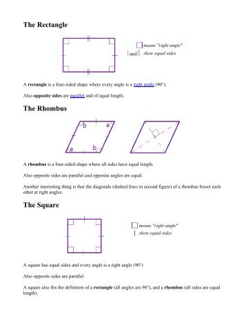 The Rectangle The Rhombus The Square - Boston Debate League