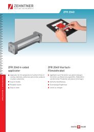 ZFR 2040 Zehntner-4-sided applicator - Vierfach-Filmziehrakel