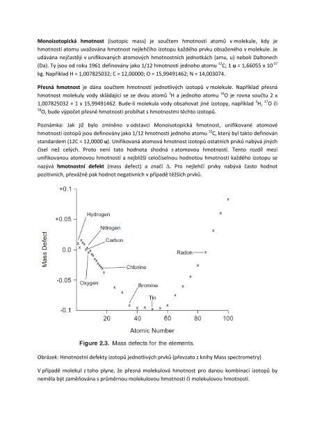 HmotnostnÃ­ spektrometrie (prozatÃ­mnÃ­ uÄebnÃ­ text, srpen ... - EnviMod