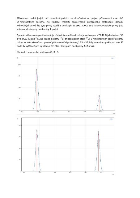 HmotnostnÃ­ spektrometrie (prozatÃ­mnÃ­ uÄebnÃ­ text, srpen ... - EnviMod