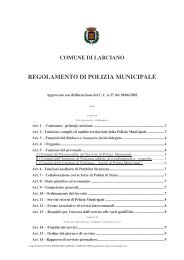 regolamento polizia municipale - Utgpistoia.it