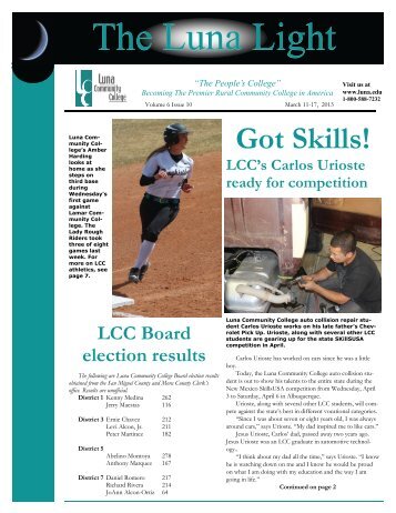 Volume 6, Issue 10 - Luna Community College