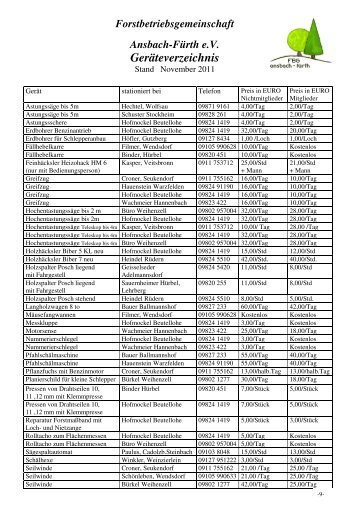 Seite 9+ 10 - Forstbetriebsgemeinschaft Ansbach-FÃ¼rth e.V.