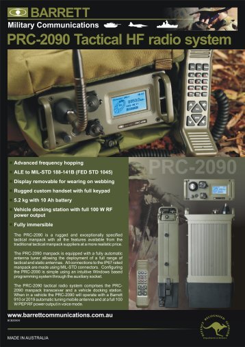 PRC-2090 Tactical HF radio system