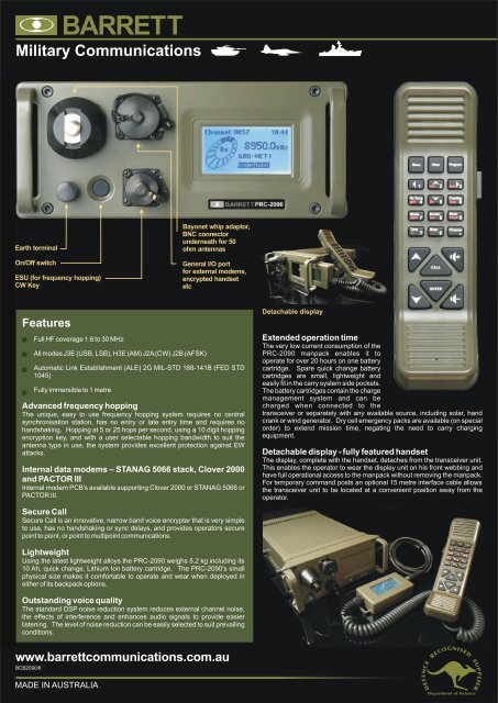 PRC-2090 Tactical HF radio system