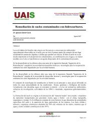 RemediaciÃ³n de suelos contaminados con hidrocarburos.