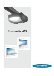 Monteringsanvisning Novomatic 413 - Novoferm