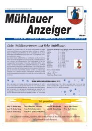 MÃ¼hlauer Anzeiger vom 29.01.13 - MÃ¼hlau in Sachsen