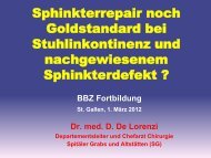 III mit Sphinkterdefekt - Beckenbodenzentrum