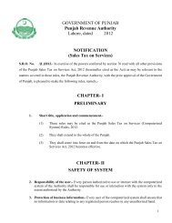 GOVERNMENT OF PUNJAB - PRA - Punjab