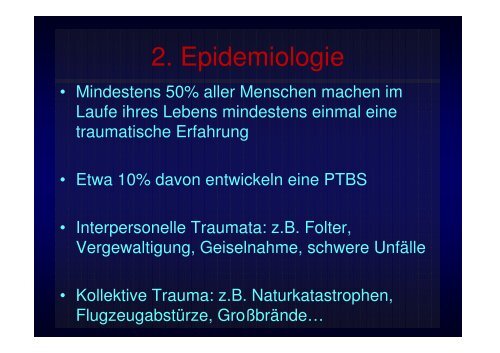 Trauma - Klinik für Psychiatrie, Psychosomatik und Psychotherapie