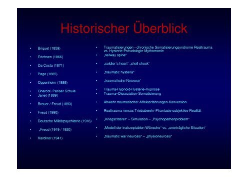 Trauma - Klinik für Psychiatrie, Psychosomatik und Psychotherapie