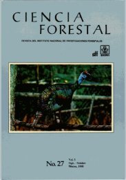 Vol. 5 Num. 27 - Instituto Nacional de Investigaciones Forestales ...