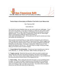 Twelve Steps to Developing an Effective First Draft of your ...