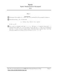 Spain Spain Mathematical Olympiad 2012