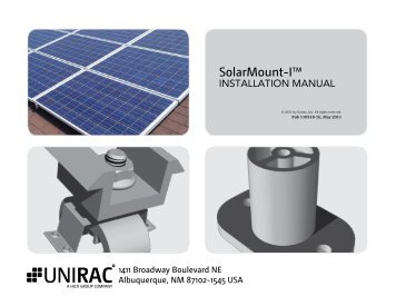 SOLARMOUNT-I Installation Manual - Unirac