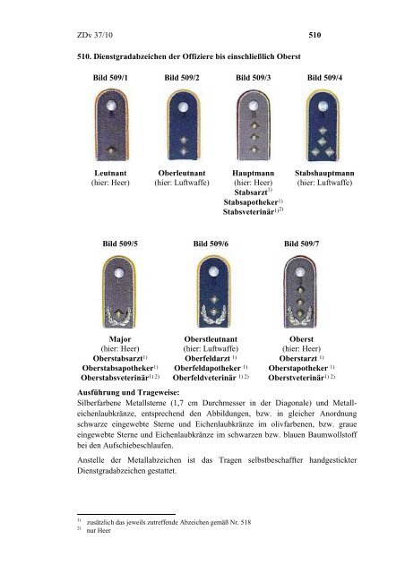 ZDv 37/10 Anzugordnung  für die Soldaten der Bundeswehr