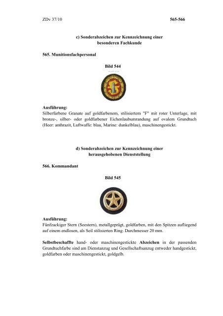 ZDv 37/10 Anzugordnung  für die Soldaten der Bundeswehr